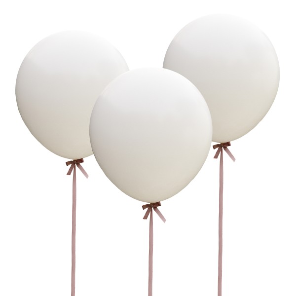 Riesenluftballons weiß 3 Stk.