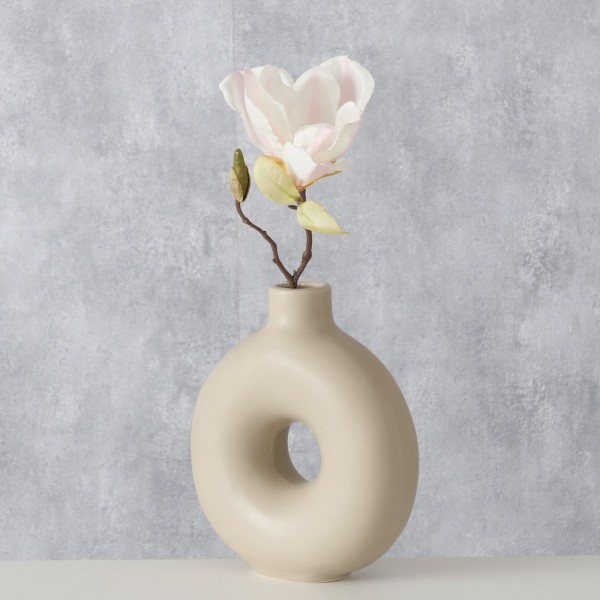 Donut Vase taupe H 20cm