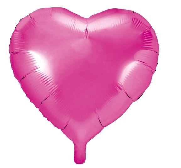 Folienballon Herz pink 45 cm