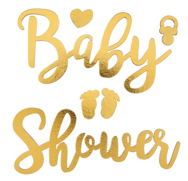 BABY SHOWER Sticker gold