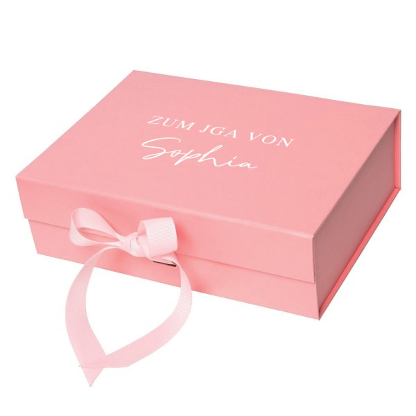 Geschenkbox rosa personalisiert